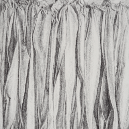 Unfolding #2, 2012, graphite on paper, 11” x 14”