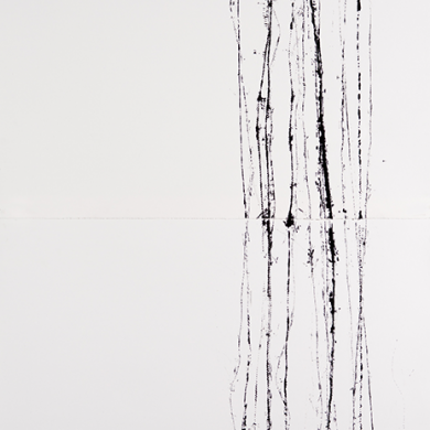 Line studies #10, ink on paper, 31 ½ in x 77 in