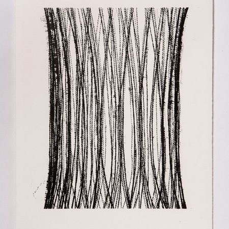 Pillar series, #20, ink on paper, 15 in x 11.5 in, 2021