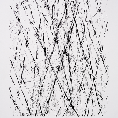 Line studies, #2, ink on paper, 11 ½ in x 15 in