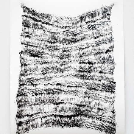 Threads #8, ink on paper, 15 in x 11.5 in, 2024
